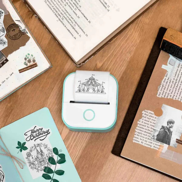 Mini Pocket Stickerprinter | Draagbare sticker- en labelprinter zonder inkt
