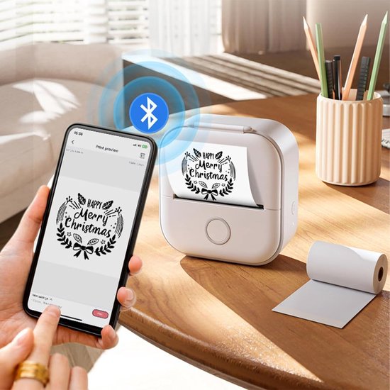 Mini Pocket Stickerprinter | Draagbare sticker- en labelprinter zonder inkt